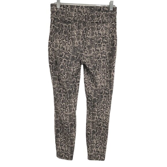 Spanx Jean-ish Ankle Leggings‎ Taupe Snakeskin Cotton Blend Women's Medium - Picture 5 of 10